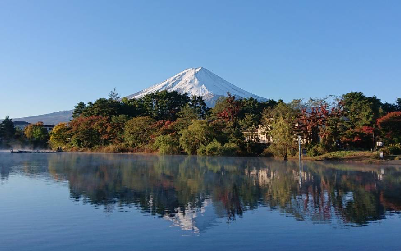 富士山と河口湖